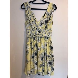 Zara Yellow Floral Summer Dress